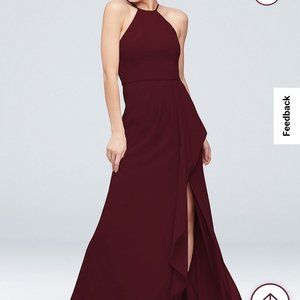 David's Bridal Bridesmaid Dress, Sz 18 in Wine